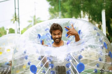 Kerintha Movie Team At Bubble Soccer Event